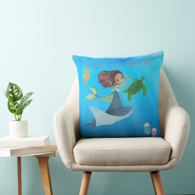 Personalised Mermaid Cushion (Chair)