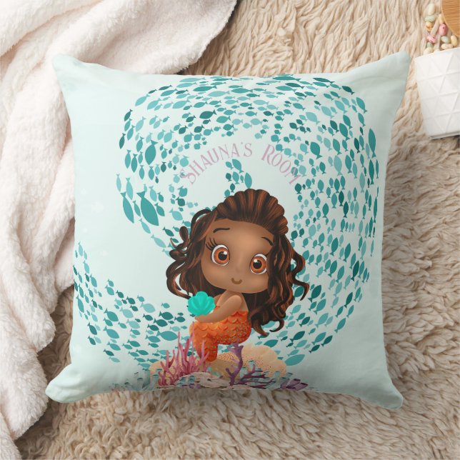 Personalised Mermaid Cushion (Blanket)