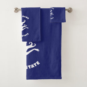 Personalised Mermaid Emblem Bath Towel Set