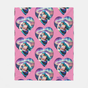 Personalised Mermaid Fleece Blanket