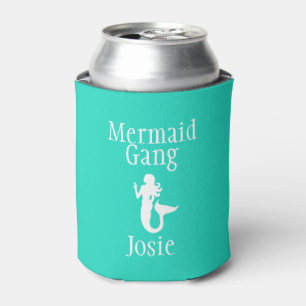 Personalised Mermaid Gang Can Cooler