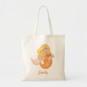 Personalised Mermaid  kids Tote Bag