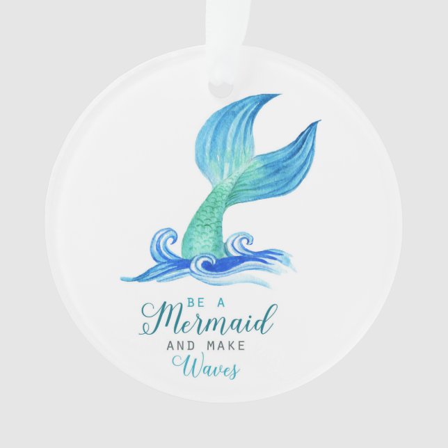 Personalised Mermaid Ornament (Front)