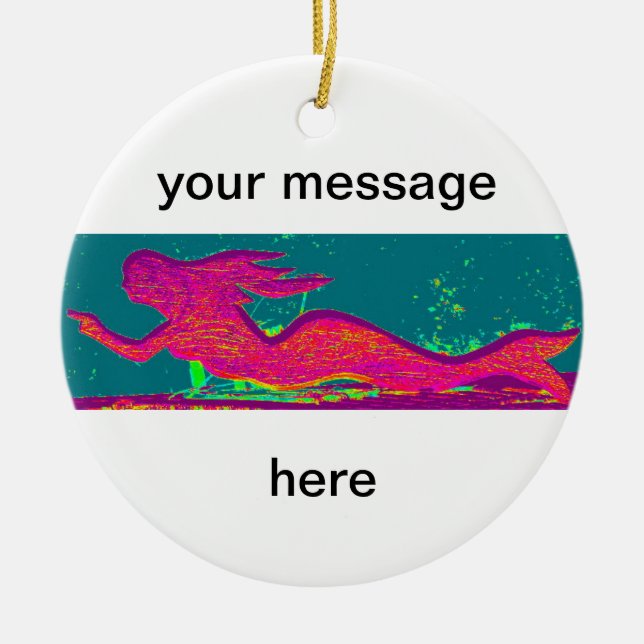 personalised mermaid ornament (Front)