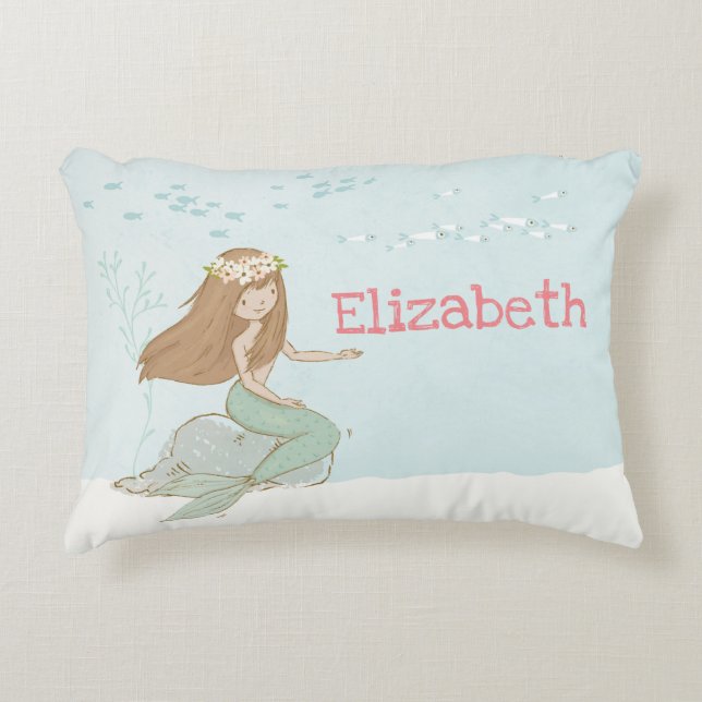 Personalised Mermaid Pillow (Front)