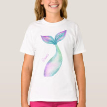 Personalised Mermaid Tail T-shirt