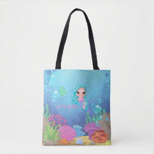 Personalised Mermaid  Tote Bag