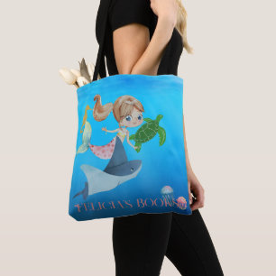 Personalised Mermaid  Tote Bag
