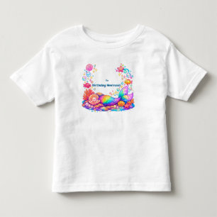 Personalised Mermaid Under the Sea Kids Birthday I Toddler T-Shirt