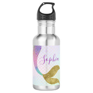 Personalised Mermaid Water Bottle Mermaid Tail