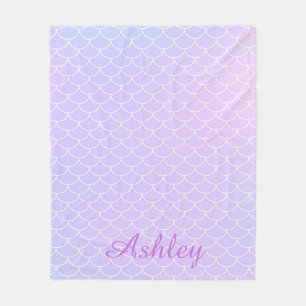 Personalised Mermaidcore Ocean Fantasy Fleece Blanket