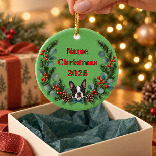 Personalised Merry and Slightly Unhinged Ceramic Tree Decoration