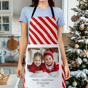 "Personalised Merry Christmas Apron with Photo 