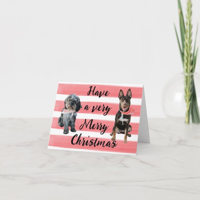 Personalised Merry Christmas Card (Front)