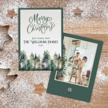 Personalised Merry Christmas Card with Photo
