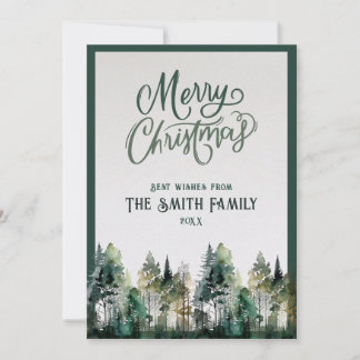 Personalised Merry Christmas Card with Photo+Text