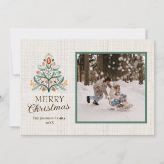 Personalised Merry Christmas Card with Photos