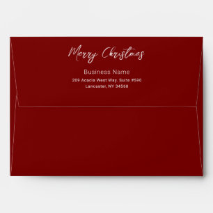 Personalised Merry Christmas Company Logo Envelope