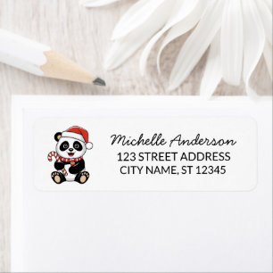 Personalised Merry Christmas Cute Panda Bear      