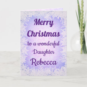 Personalised Merry Christmas Daughter Card