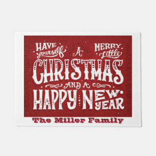Personalised Merry Christmas Doormat
