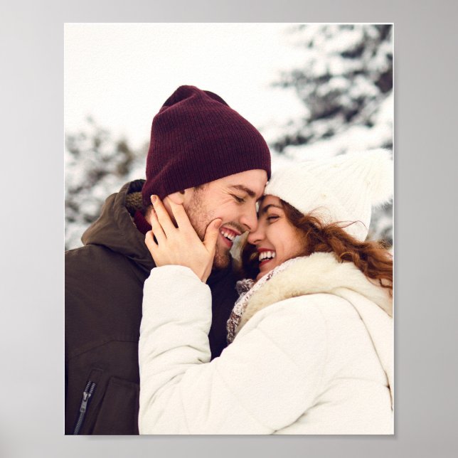 Personalised Merry Christmas Family Photo Poster (Front)