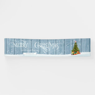 Personalised Merry Christmas Family wishes Banner