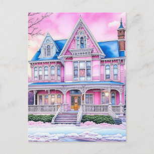 Personalised Merry Christmas From Our House  Postcard