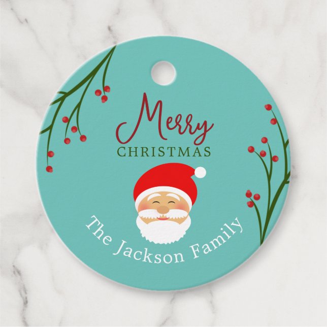 Personalised Merry Christmas Gift Tag (Front)