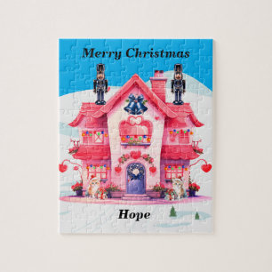 Personalised Merry Christmas Jigsaw Puzzle