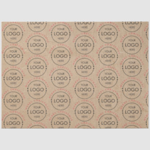 Personalised Merry Christmas Kraft Business Logo Tissue Paper