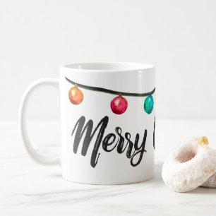 Personalised Merry Christmas Ornament Coffee Mug