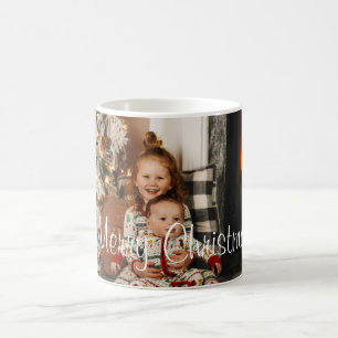Personalised  Merry Christmas Photo Coffee Mug