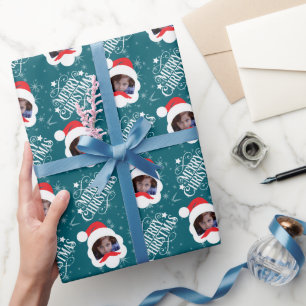 Personalised Merry Christmas Photo  Wrapping Paper
