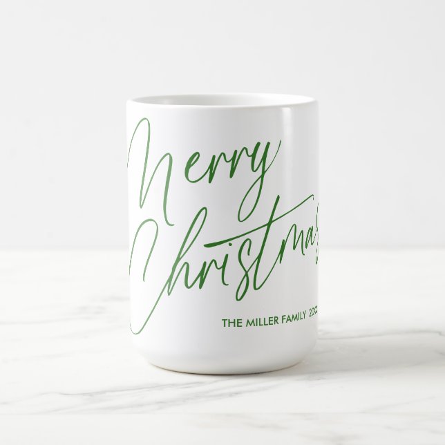 Personalised Merry Christmas Script Mug | Custom  (Center)