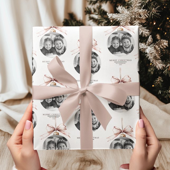 "Personalised Merry Christmas with Photo Wrapping Paper (Creator Uploaded)