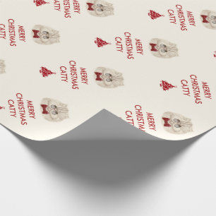 Personalised Merry Christmas wrapping paper