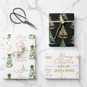 Personalised Merry Christmas Wrapping paper Sheets