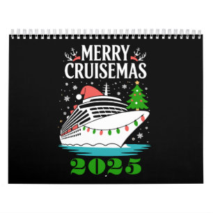 Personalised Merry Cruisemas Cruise Ship Family Calendar