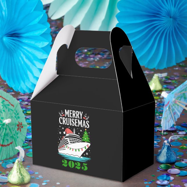 Personalised Merry Cruisemas Cruise Ship Family  Favour Box (Party)