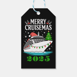 Personalised Merry Cruisemas Cruise Ship Family  Gift Tags