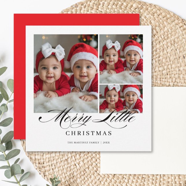 Personalised Merry Little Christmas Greeting Card (Creator Uploaded)
