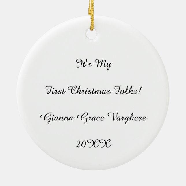 Personalised Merry Woofmas Ornament (Back)