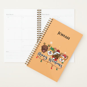 Personalised Merry Woofmas Typography Planner