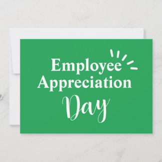 Personalised Message "Employee Appreciation Day" Thank You Card