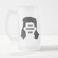 Personalised Message Funny Mullet Illustration