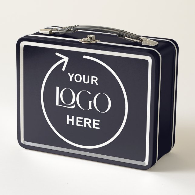 Personalised Metal Logo Lunch Box (Front)