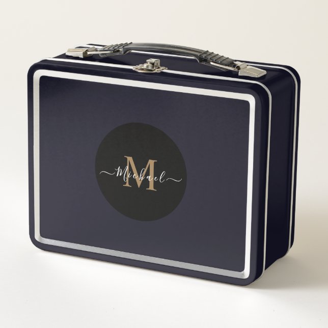 Personalised Metal Lunchbox – Add QR Code & Name (Front)