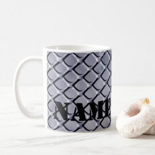 Personalised Metal Metalic Design Coffee Mug