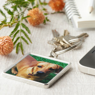 Personalised Metal Photo Frame Keychain